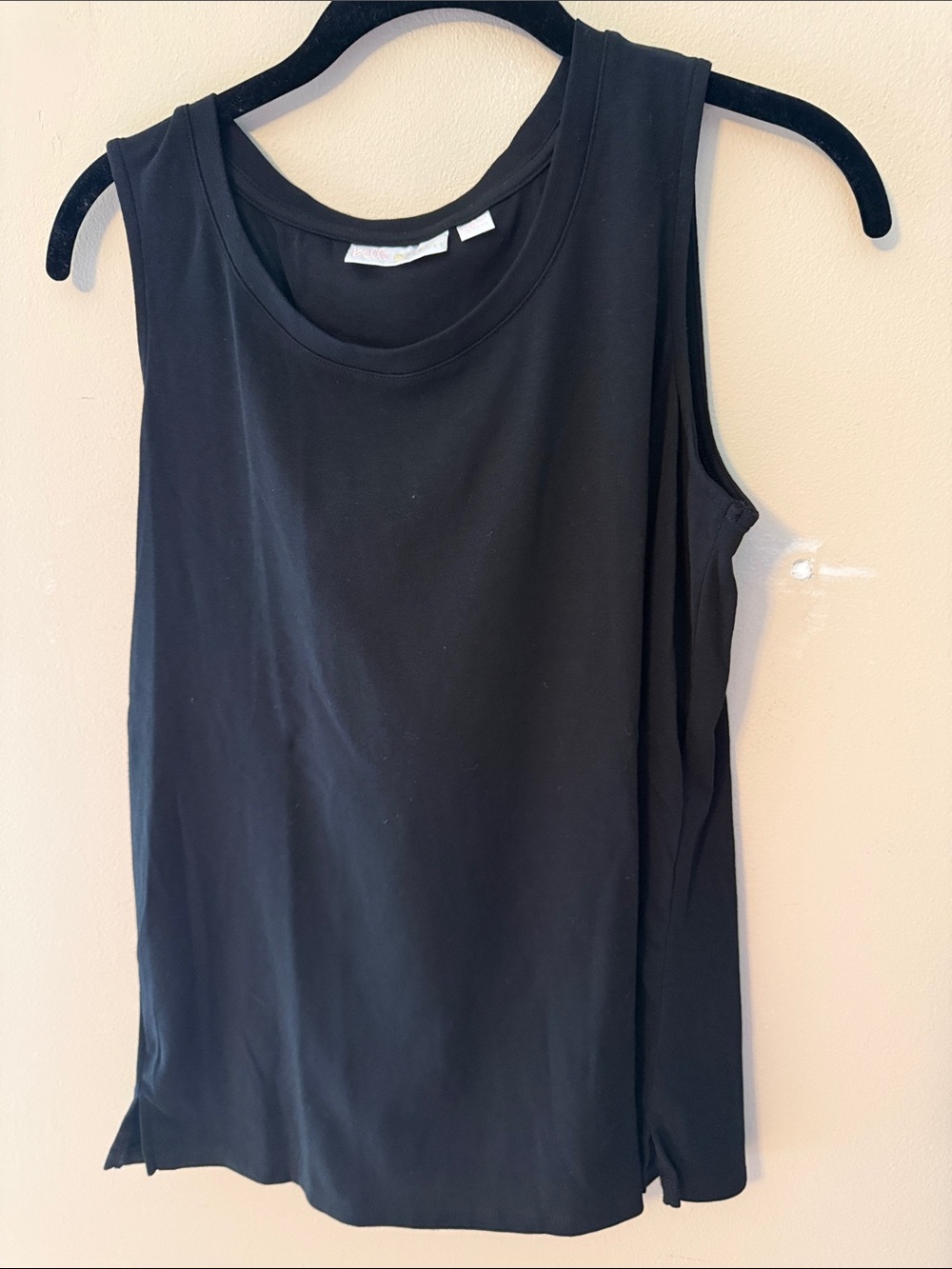 Belle by Kim Gravel Black Scoop Neck Tank